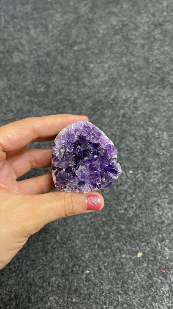 Amethyst crystal.